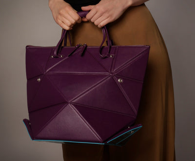 luxury origami handbag #color_purple