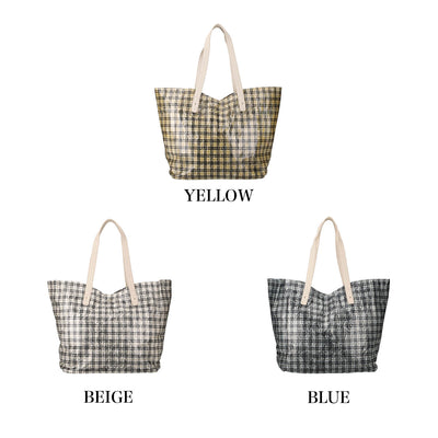 Tote Bag with Inner Lace Design