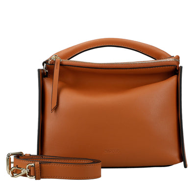 Handbag One Handle Rectangle Leather Bag with Shoulder Strap
