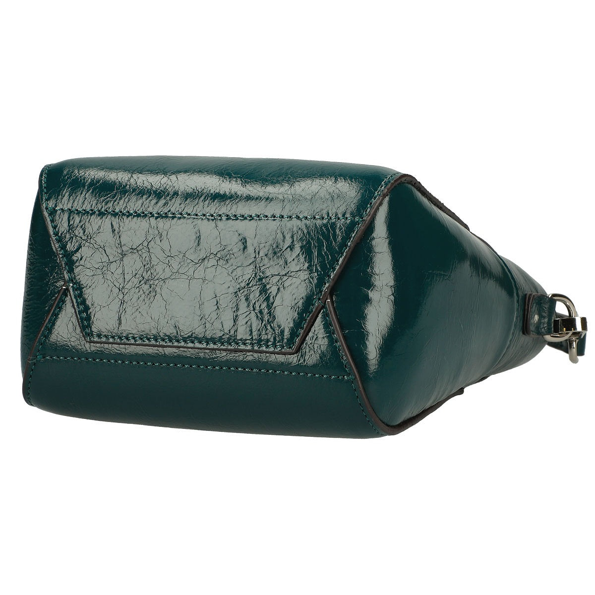 Leather Pochette with Decorative Rivets