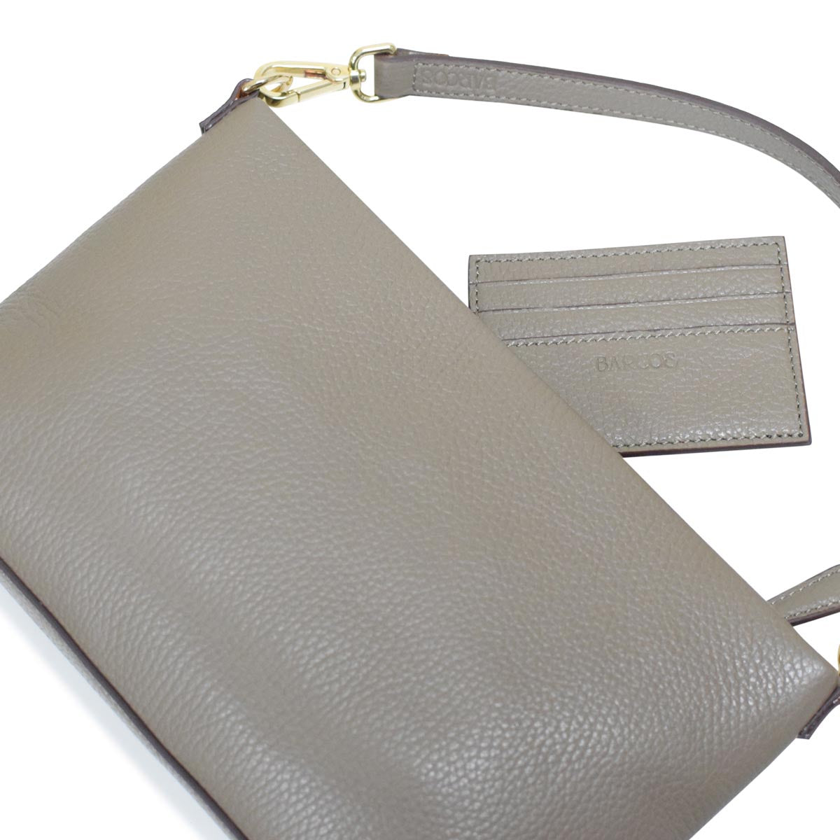 Martina Leather and Polyester Pochette Made in Italy