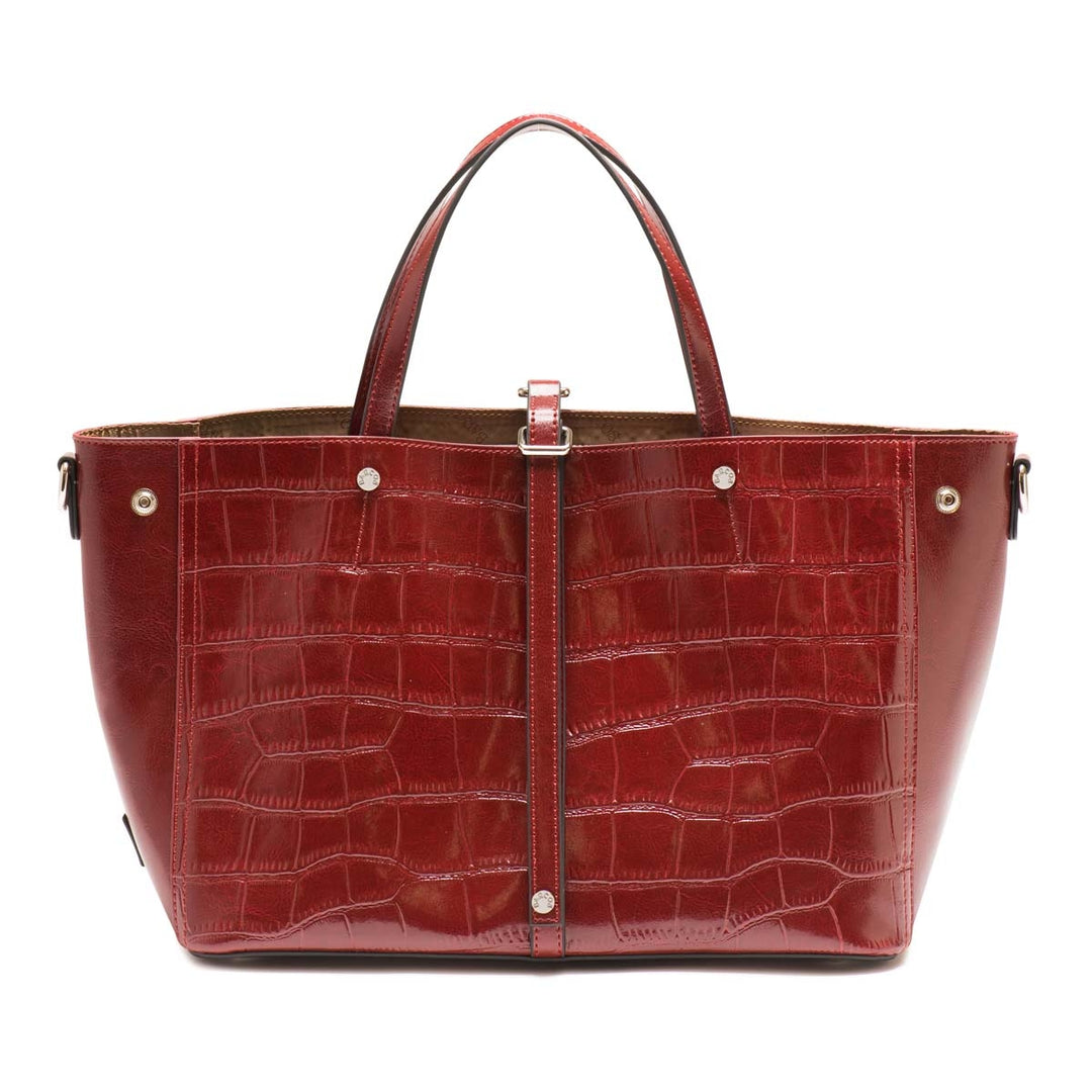Crocodile Print Leather Tote Bag – Barcos.Shop