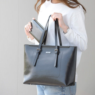 Most Fashionable Leather Tote Bag and Wallet Bundle