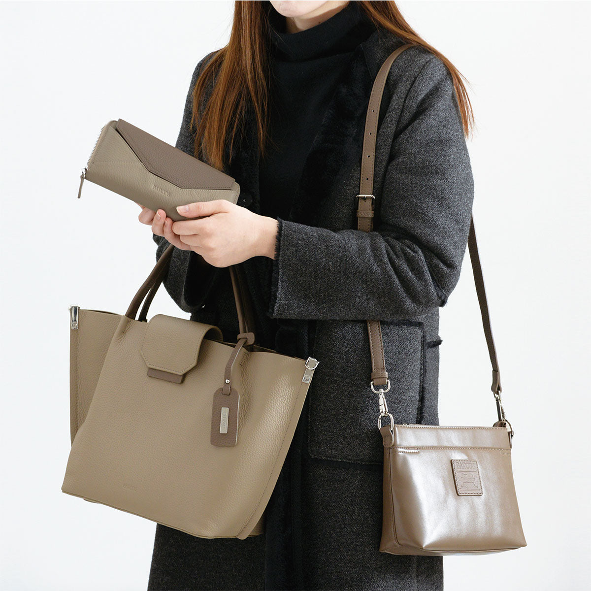 Charlotte Shrink Leather Handbag