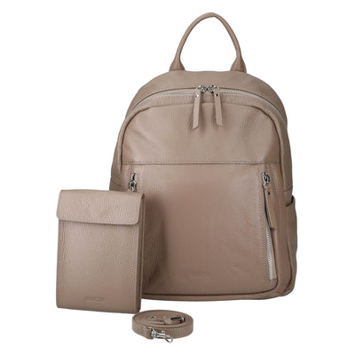 Airy Bundle : Leather Backpack and Smartphone Pochette