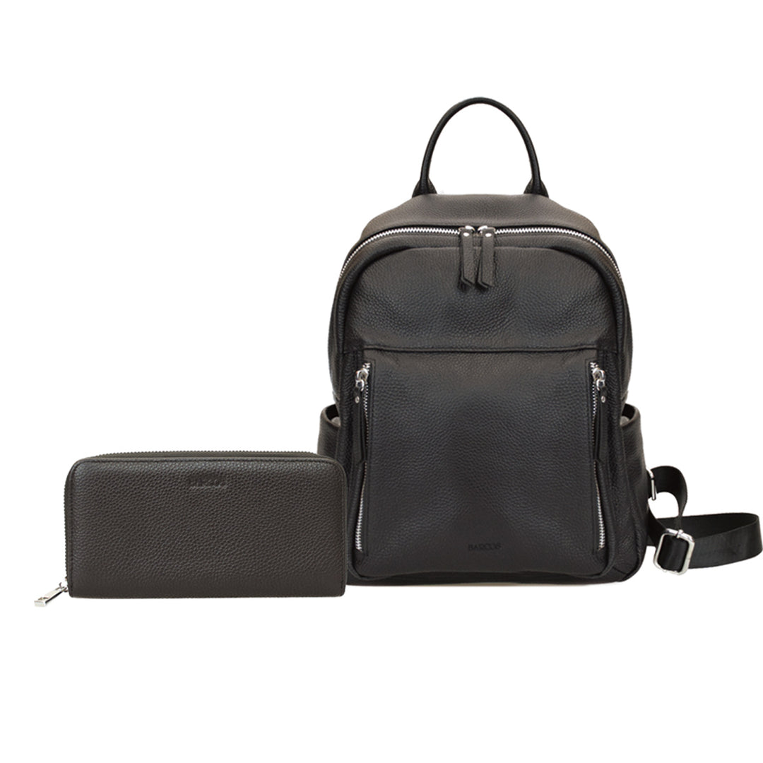 Shrink Leather Backpack and Long Wallet Bundle – Barcos.Shop