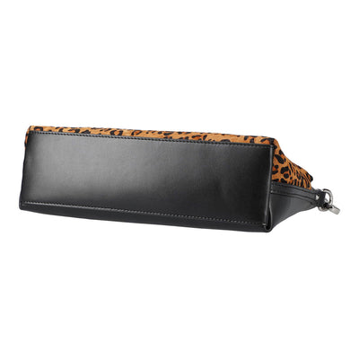 2 Way Leather Pochette with Cow Hair