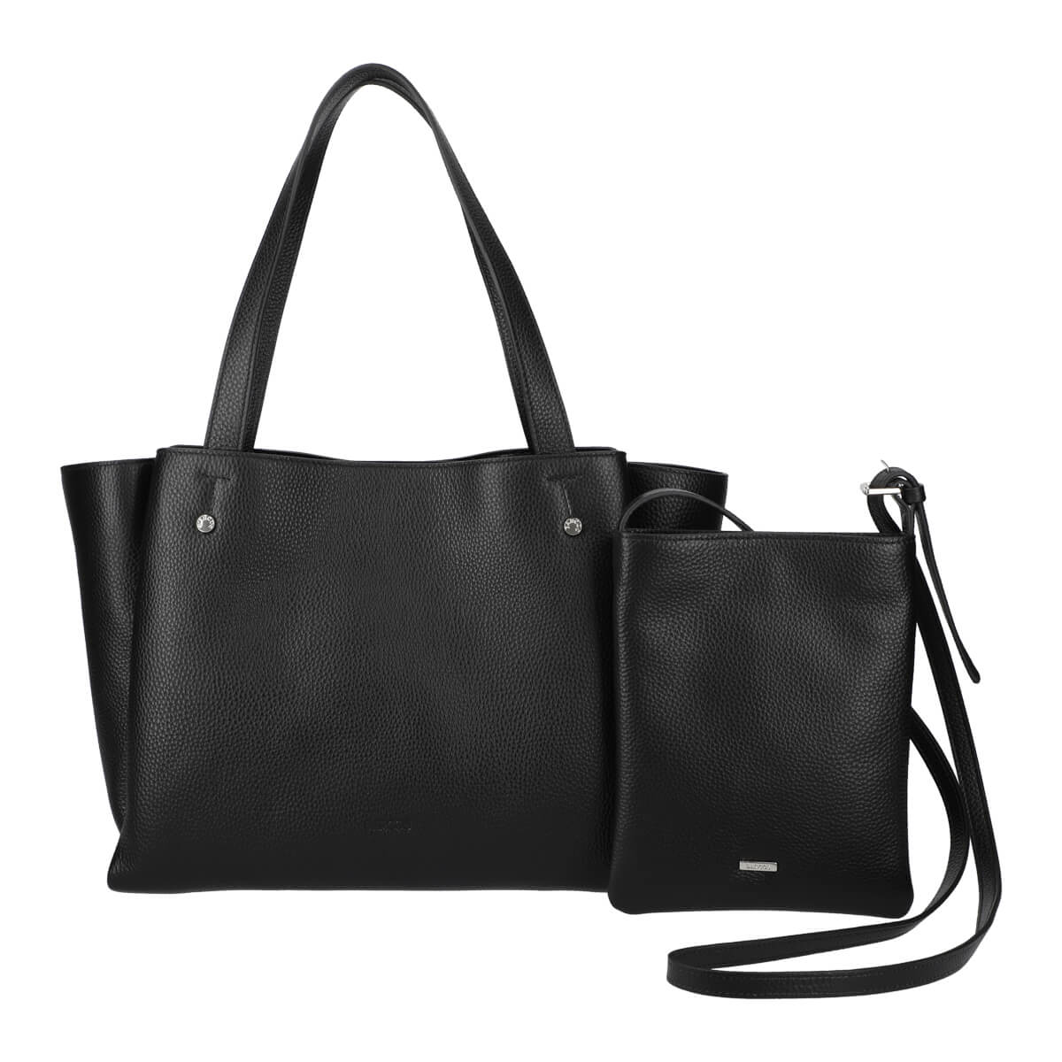 Leather Tote Bag and Pochette Bundle