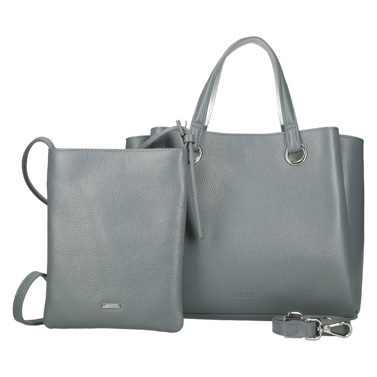 Shrink Leather Handbag and Pochette Classic Bundle