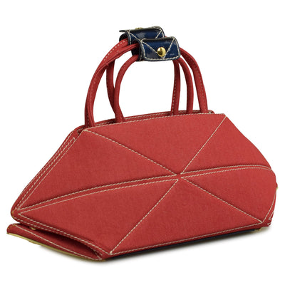 Long Type Aries Origami Handbag -Denim SMALL